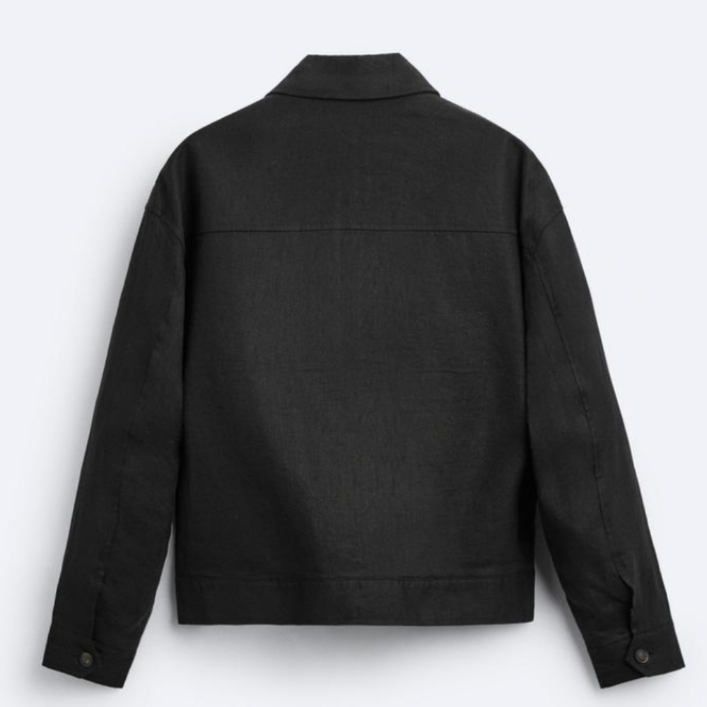 Zara Men’s Linen Jacket Sz-L - Picture 8 of 10